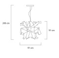 Lampa wisząca BANG BANG 91 - akryl, aluminium, stal