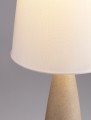 Lampa podłogowa ORBEZIA kremowa gips / tkanina