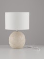 Lampa stołowa SALONTE ceramika / tkanina