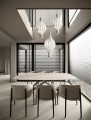 Lampa wisząca NERELDO 88 w stylu Japandi jedwab 