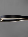 Asymetryczna lampa wisząca VELBANO 120 czarna