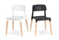 Krzesło ECCO  - polipropylen / buk