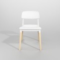 Krzesło ECCO  - polipropylen / buk