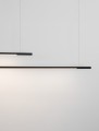 Minimalistyczna lampa wisząca MONTERZO Duo czarna