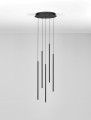 Lampa wisząca NOVENCIO Disc-5 czarna
