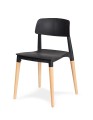Krzesło ECCO  - polipropylen / buk