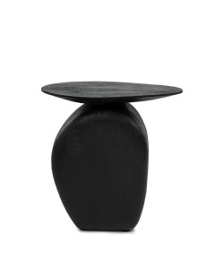 Stolik kawowy ATLAS czarny drewno mango MaMaison 