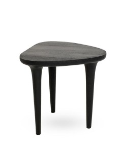 Stolik kawowy LAMINAR S czarny / drewno mango MaMaison