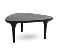Stolik kawowy LAMINAR M czarny /   drewno mango MaMaison