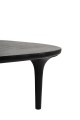 Stolik kawowy LAMINAR M czarny /   drewno mango MaMaison