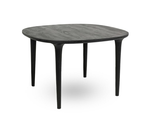 Okrągły stół jadalniany LAMINAR 120 czarny / drewno MaMaison 