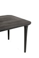 Prostokątny stół jadalniany LAMINAR 200 czarny / drewno mango MaMaison
