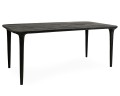 Prostokątny stół jadalniany LAMINAR 200 czarny / drewno mango MaMaison