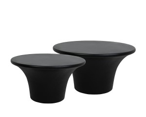 Zestaw stolików kawowych PODIUM czarny MaMaison