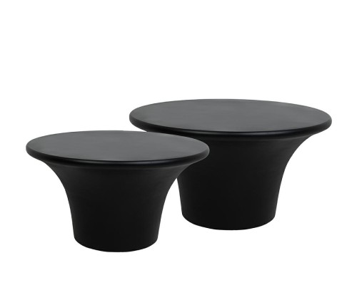 Zestaw stolików kawowych PODIUM czarny MaMaison