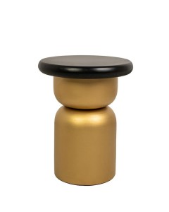 Stolik kawowy LEONARDO 39 czarno - złoty 