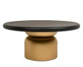 Stolik kawowy LEONARDO 91 czarno-złoty 