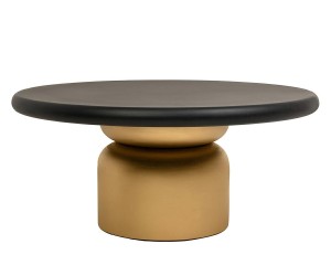 Stolik kawowy LEONARDO 91 czarno-złoty 