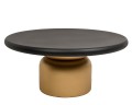 Stolik kawowy LEONARDO 91 czarno-złoty 
