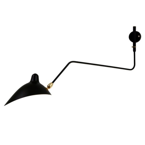 Lampa ścienna CRANE W1 czarna 