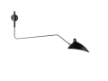 Lampa ścienna CRANE W1 czarna 