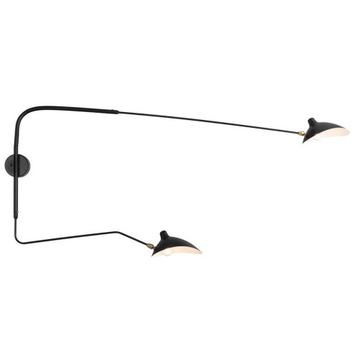 Lampa ścienna CRANE W2 czarna 