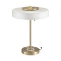 Lampa stołowa ART DECO biało-złota