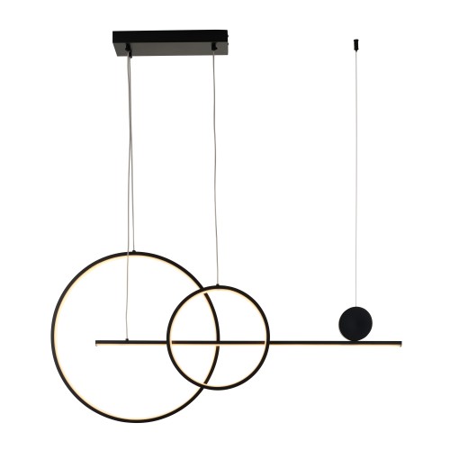 Nowoczesna lampa wisząca NEW AGE LED 120 czarna