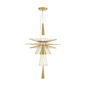 Nowoczesna lampa wisząca SUSSO L złota