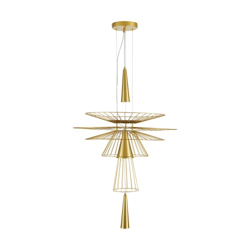 Nowoczesna lampa wisząca SUSSO L złota