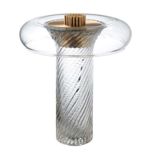 Lampa stołowa CLARO LED transparentna