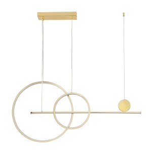 Nowoczesna lampa wisząca NEW AGE LED 120 złota