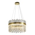 Kryształowa lampa wisząca ROYAL LED złota