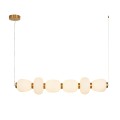 Lampa wisząca BRILLA 6 LED biało-złota