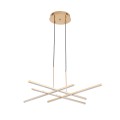 Lampa wisząca CRISS CROSS LED złota