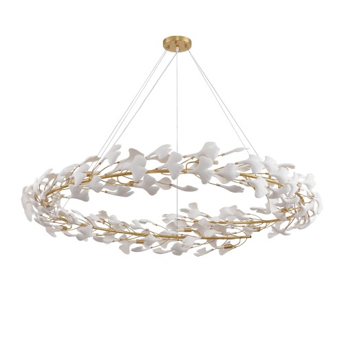 Lampa wisząca BOTANIKA 150 złoto-biała