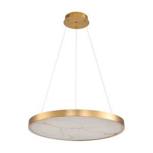 Lampa wisząca ALCHEMY LED złoty alabaster