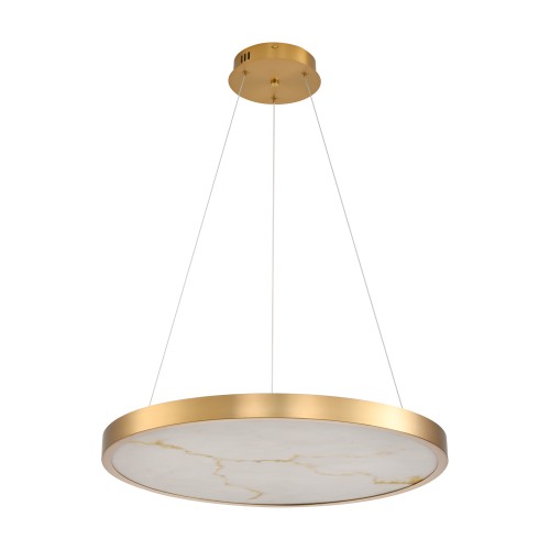 Lampa wisząca ALCHEMY LED złoty alabaster
