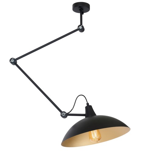Lampa sufitowa  / ścienna MELOS czarno-złota