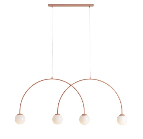 LAMPA WISZĄCA UNA 4 koralowa L