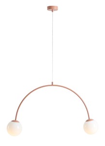 LAMPA WISZĄCA UNA 2 koralowa