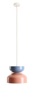 Lampa wisząca TULA LIGHT CORAL + DUSTY BLUE 
