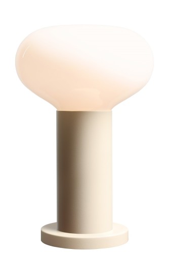LAMPKA BIURKOWA FLO CREAM S szkło opalowe