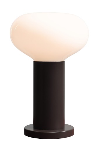 LAMPKA BIURKOWA FLO MOKKA S szkło opalowe