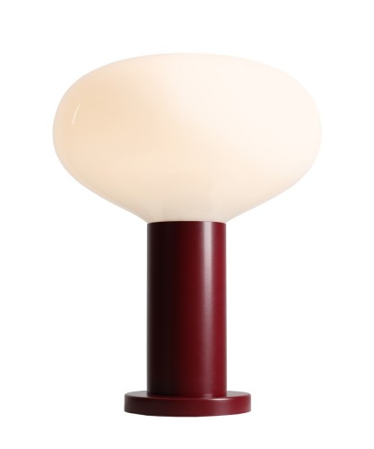 LAMPKA BIURKOWA FLO RUBY M szkło opalowe