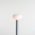 LAMPA STOJĄCA FLO szara M szkło opalowe