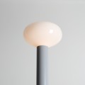 LAMPA STOJĄCA FLO szara M szkło opalowe