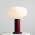 LAMPKA BIURKOWA FLO RUBY M szkło opalowe