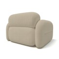 Fotel Yoko Lounge beżowy velvet