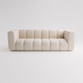 Sofa 3-osobowa Berry Doppio beżowa velvet